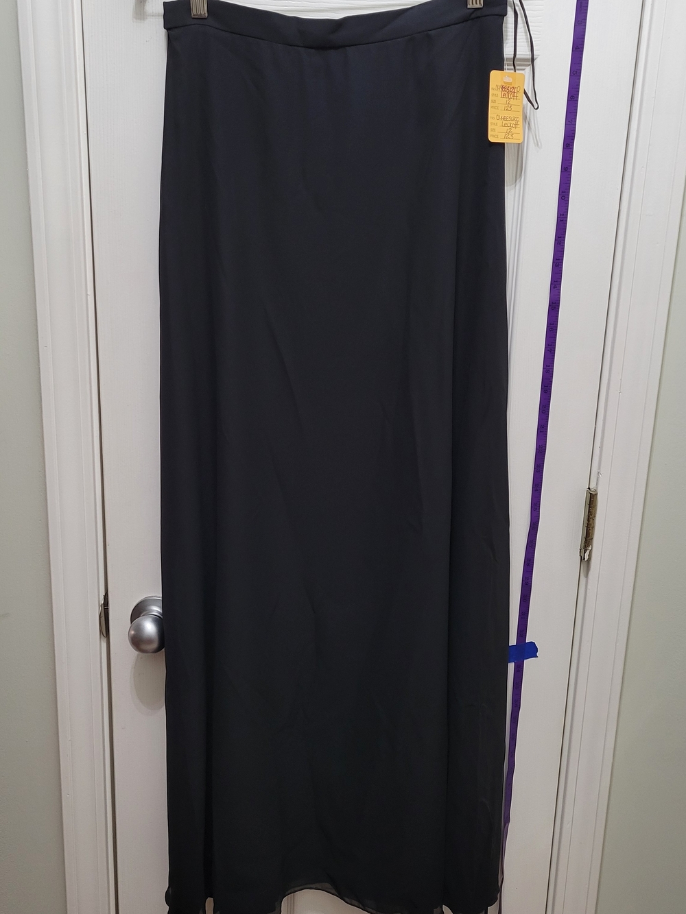 Bill Levkoff Black A-Line Maxi Skirt